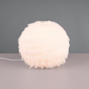 Πορτατιφ με Fluffy Λευκό Βελούδο FURRY Reality 1x E14 – R51581001
