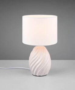 Πορτατιφ Λευκό Ματ & Λευκό Αμπαζούρ MELVA 1x E14 Reality – R51771031