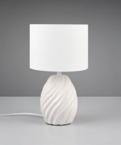 Πορτατιφ Λευκό Ματ & Λευκό Αμπαζούρ MELVA 1x E14 Reality – R51771031