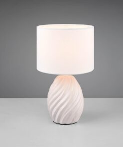 Πορτατιφ Λευκό Ματ & Λευκό Αμπαζούρ MELVA 1x E14 Reality – R51771031