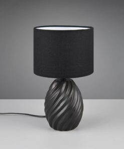 Πορτατιφ Μαύρο Ματ & Μαύρο Αμπαζούρ MELVA 1x E14 Reality – R51771032