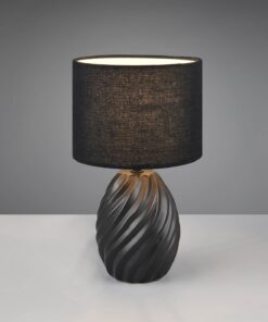 Πορτατιφ Μαύρο Ματ & Μαύρο Αμπαζούρ MELVA 1x E14 Reality – R51771032