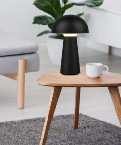 Επαναφορτιζόμενο Πορτατίφ Reality LED 2W Μαύρο Πλαστικό Step Dimmable Αφής 180lm 3000K IP44 R52176102