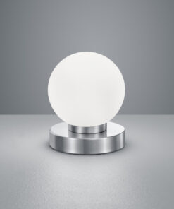 Επιτραπέζιο Φωτιστικό Reality PRINZ II 1x E14 Νίκελ Ματ Μεταλλικό αφής – R54011001