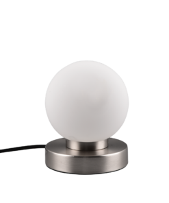 Επιτραπέζιο Φωτιστικό Reality PRINZ II 1x E14 Νίκελ Ματ Μεταλλικό αφής – R54011001