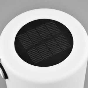 Ηλιακό Επαναφορτιζόμενο Πορτατιφ Λευκό GARCIA LED 1W 15lm RGB+3000K IP44 Reality – R54066101