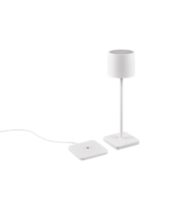 Επιτραπέζιο Φωτιστικό Trio Lighting LED 1.5W IP54 Επαναφορτιζόμενο USB Step Dimmable Λευκού Χρώματος – R54096131