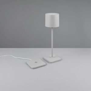 Επαναφορτιζόμενο Πορτατιφ Γκρι FERNANDEZ LED 1.5W 130lm CCT Dimmable Αφής με Ασύρματη Βάση Φόρτισης IP54 Reality – R54096177