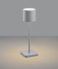 Επαναφορτιζόμενο Πορτατιφ Γκρι FERNANDEZ LED 1.5W 130lm CCT Dimmable Αφής με Ασύρματη Βάση Φόρτισης IP54 Reality – R54096177