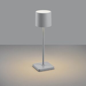 Επαναφορτιζόμενο Πορτατιφ Γκρι FERNANDEZ LED 1.5W 130lm CCT Dimmable Αφής με Ασύρματη Βάση Φόρτισης IP54 Reality – R54096177