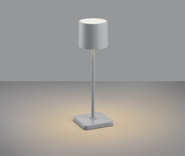 Επαναφορτιζόμενο Πορτατιφ Γκρι FERNANDEZ LED 1.5W 130lm CCT Dimmable Αφής με Ασύρματη Βάση Φόρτισης IP54 Reality – R54096177