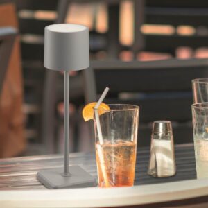Επαναφορτιζόμενο Πορτατιφ Γκρι FERNANDEZ LED 1.5W 130lm CCT Dimmable Αφής με Ασύρματη Βάση Φόρτισης IP54 Reality – R54096177