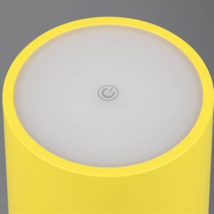 Επαναφορτιζόμενο Πορτατιφ Κίτρινο FERNANDEZ LED CCT 1.5W 130lm Dimmable Αφής με Ασύρματη Βάση Φόρτισης IP54 Reality – R54096316