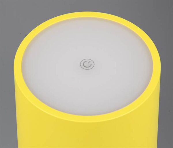 Επαναφορτιζόμενο Πορτατιφ Κίτρινο FERNANDEZ LED CCT 1.5W 130lm Dimmable Αφής με Ασύρματη Βάση Φόρτισης IP54 Reality – R54096316