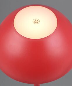 Επαναφορτιζόμενο Πορτατιφ Κόκκινο RICARDO LED 1.7W 240lm 3000Κ Dimmable Αφής IP54 Reality – R54106110