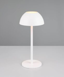 Επαναφορτιζόμενο Πορτατιφ Λευκό Ματ RICARDO LED 1.7W 240lm 3000Κ Dimmable Αφής IP54 Reality – R54106131