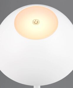 Επαναφορτιζόμενο Πορτατιφ Λευκό Ματ RICARDO LED 1.7W 240lm 3000Κ Dimmable Αφής IP54 Reality – R54106131