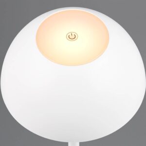 Επαναφορτιζόμενο Πορτατιφ Λευκό Ματ RICARDO LED 1.7W 240lm 3000Κ Dimmable Αφής IP54 Reality – R54106131