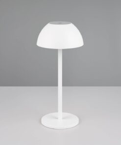 Επαναφορτιζόμενο Πορτατιφ Λευκό Ματ RICARDO LED 1.7W 240lm 3000Κ Dimmable Αφής IP54 Reality – R54106131