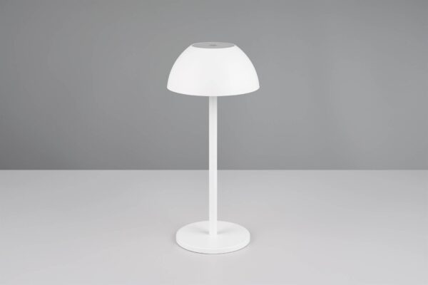 Επαναφορτιζόμενο Πορτατιφ Λευκό Ματ RICARDO LED 1.7W 240lm 3000Κ Dimmable Αφής IP54 Reality – R54106131