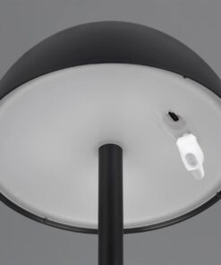 Επαναφορτιζόμενο Πορτατιφ Μαύρο Ματ RICARDO LED 1.7W 240lm 3000Κ Dimmable Αφής IP54 Reality – R54106132