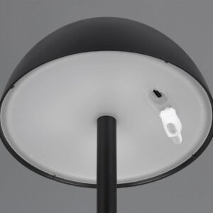 Επαναφορτιζόμενο Πορτατιφ Μαύρο Ματ RICARDO LED 1.7W 240lm 3000Κ Dimmable Αφής IP54 Reality – R54106132