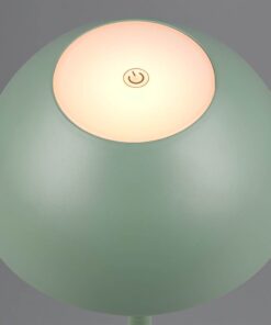 Επαναφορτιζόμενο Πορτατιφ Πράσινο Φυστικί RICARDO LED 1.7W 240lm 3000Κ Dimmable Αφής IP54 Reality – R54106149