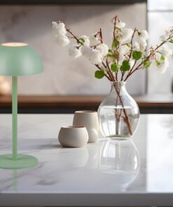 Επαναφορτιζόμενο Πορτατιφ Πράσινο Φυστικί RICARDO LED 1.7W 240lm 3000Κ Dimmable Αφής IP54 Reality – R54106149