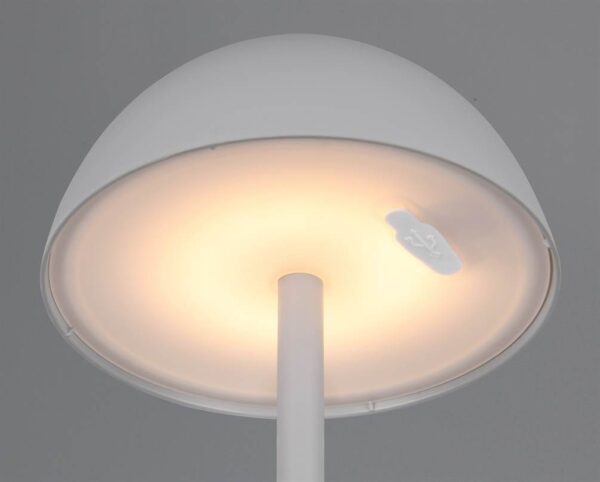 Επαναφορτιζόμενο Πορτατιφ Γκρι RICARDO LED 1.7W 240lm 3000Κ Dimmable Αφής IP54 Reality – R54106177