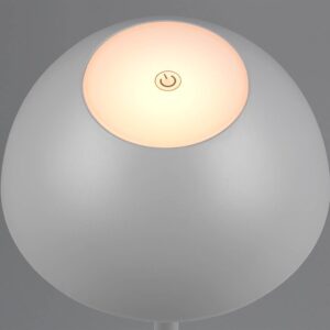 Επαναφορτιζόμενο Πορτατιφ Γκρι RICARDO LED 1.7W 240lm 3000Κ Dimmable Αφής IP54 Reality – R54106177