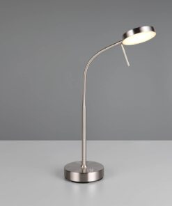 Επαναφορτίζομενο Πορτατίφ Νίκελ Ματ MORENO LED Dimmable 3W 300lm CCT με Βάση Φόρτισης Reality – R54561107