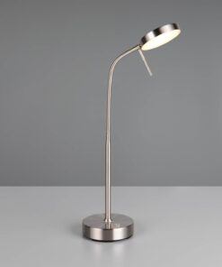 Επαναφορτίζομενο Πορτατίφ Νίκελ Ματ MORENO LED Dimmable 3W 300lm CCT με Βάση Φόρτισης Reality – R54561107