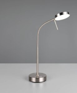 Επαναφορτίζομενο Πορτατίφ Νίκελ Ματ MORENO LED Dimmable 3W 300lm CCT με Βάση Φόρτισης Reality – R54561107