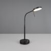 Επαναφορτίζομενο Πορτατίφ Μαύρο Ματ MORENO LED Dimmable 3W 300lm CCT με Ασύρματη Βάση Φόρτισης Reality – R54561132
