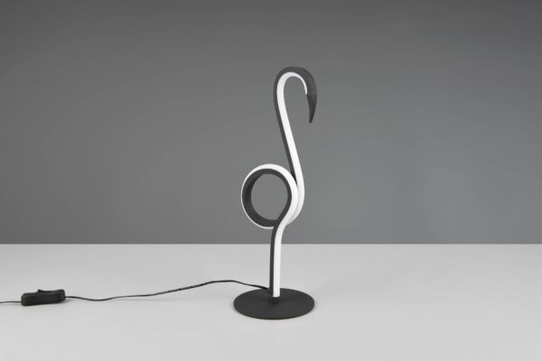 Πορτατιφ σε Σχήμα Φλαμίνγκο Μαύρο Ματ INGO LED 6W 550lm 3000K Reality – R54581132