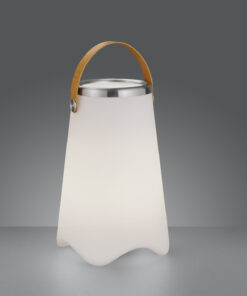 Ηχειο Επαναφορτιζόμενο Πορτατίφ Reality LED 2,5W Λευκό Πλαστικό 25lm RGB 3000K IP44 R55086101