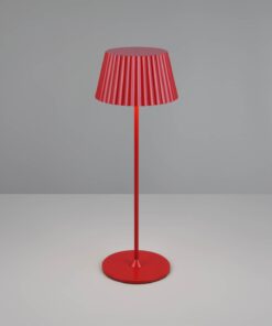 Επαναφορτιζόμενο Πορτατιφ Κόκκινο SUAREZ LED 1.5W 200lm 3000Κ Dimmable Αφής με Ασύρματη Βάση Φόρτισης IP44 Reality – R57706110