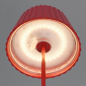 Επαναφορτιζόμενο Πορτατιφ Κόκκινο SUAREZ LED 1.5W 200lm 3000Κ Dimmable Αφής με Ασύρματη Βάση Φόρτισης IP44 Reality – R57706110