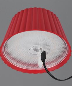 Επαναφορτιζόμενο Πορτατιφ Κόκκινο SUAREZ LED 1.5W 200lm 3000Κ Dimmable Αφής με Ασύρματη Βάση Φόρτισης IP44 Reality – R57706110