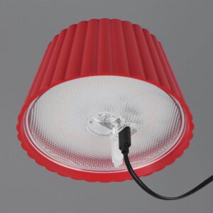 Επαναφορτιζόμενο Πορτατιφ Κόκκινο SUAREZ LED 1.5W 200lm 3000Κ Dimmable Αφής με Ασύρματη Βάση Φόρτισης IP44 Reality – R57706110
