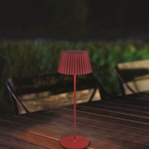Επαναφορτιζόμενο Πορτατιφ Κόκκινο SUAREZ LED 1.5W 200lm 3000Κ Dimmable Αφής με Ασύρματη Βάση Φόρτισης IP44 Reality – R57706110