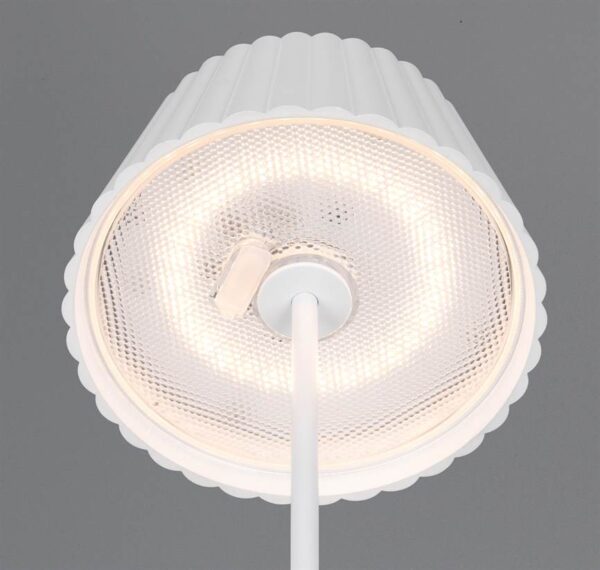 Επαναφορτιζόμενο Πορτατιφ Λευκό SUAREZ LED 1.5W 200lm 3000Κ Dimmable Αφής με Ασύρματη Βάση Φόρτισης IP44 Reality – R57706131