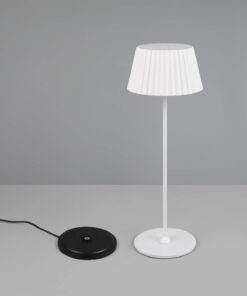 Επαναφορτιζόμενο Πορτατιφ Λευκό SUAREZ LED 1.5W 200lm 3000Κ Dimmable Αφής με Ασύρματη Βάση Φόρτισης IP44 Reality – R57706131