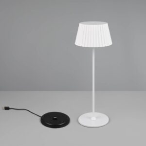 Επαναφορτιζόμενο Πορτατιφ Λευκό SUAREZ LED 1.5W 200lm 3000Κ Dimmable Αφής με Ασύρματη Βάση Φόρτισης IP44 Reality – R57706131