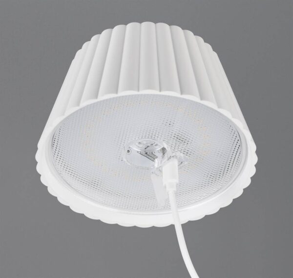 Επαναφορτιζόμενο Πορτατιφ Λευκό SUAREZ LED 1.5W 200lm 3000Κ Dimmable Αφής με Ασύρματη Βάση Φόρτισης IP44 Reality – R57706131
