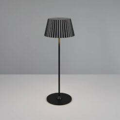 Επαναφορτιζόμενο Πορτατιφ Μαύρο SUAREZ LED 1.5W 200lm 3000Κ Dimmable Αφής με Ασύρματη Βάση Φόρτισης IP44 Reality – R57706132