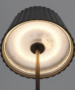 Επαναφορτιζόμενο Πορτατιφ Μαύρο SUAREZ LED 1.5W 200lm 3000Κ Dimmable Αφής με Ασύρματη Βάση Φόρτισης IP44 Reality – R57706132