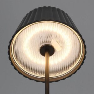 Επαναφορτιζόμενο Πορτατιφ Μαύρο SUAREZ LED 1.5W 200lm 3000Κ Dimmable Αφής με Ασύρματη Βάση Φόρτισης IP44 Reality – R57706132