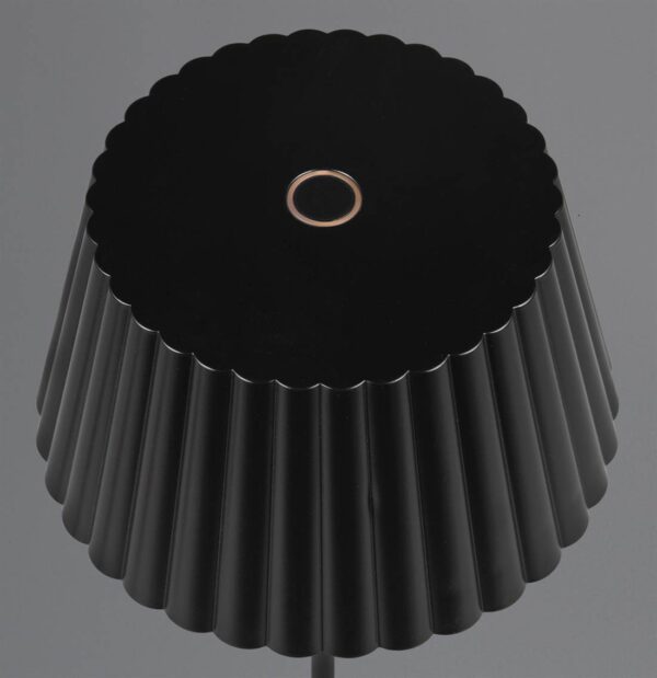 Επαναφορτιζόμενο Πορτατιφ Μαύρο SUAREZ LED 1.5W 200lm 3000Κ Dimmable Αφής με Ασύρματη Βάση Φόρτισης IP44 Reality – R57706132