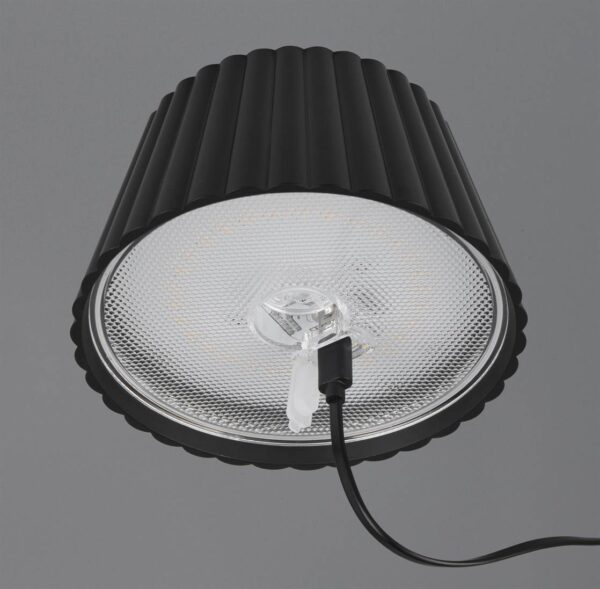 Επαναφορτιζόμενο Πορτατιφ Μαύρο SUAREZ LED 1.5W 200lm 3000Κ Dimmable Αφής με Ασύρματη Βάση Φόρτισης IP44 Reality – R57706132